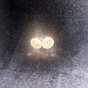 Rose Gold Earring with light pink stones